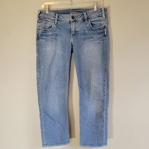 Silver, Tyler cropped jeans